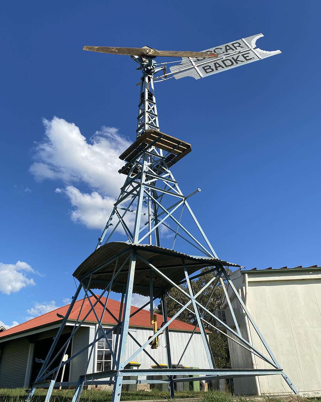 Oscar Badke Wind Power Generator at the Templin Historical Museum